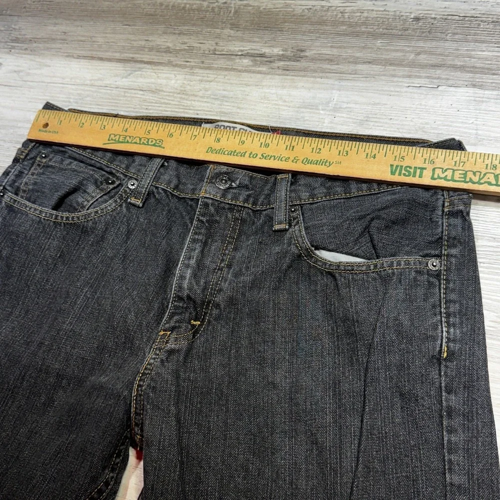 Vintage Levi's Jeans Mens 34x30 Gray 527 Low Bootcut Faded Whisker Grunge Y2K